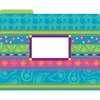 Barker Creek Bohemian Designer Letter-Size File Folders, Multi-Design Set, 12/Package 1339